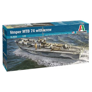 British Vosper Torpedo Boat with Crew 1/35 Kit - Italeri