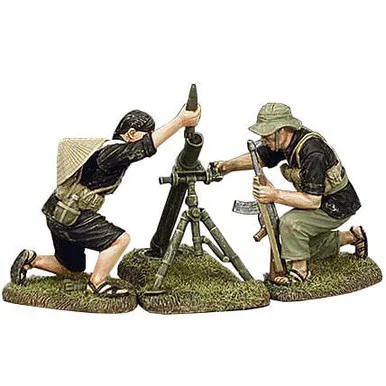 3-Piece Viet Cong Mortar 1/30 Figure Set