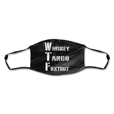 Whiskey Tango Foxtrot Facemask - Vintage Sign Co.