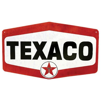 Texaco Hexagon Metal Sign - Signs 4 Fun