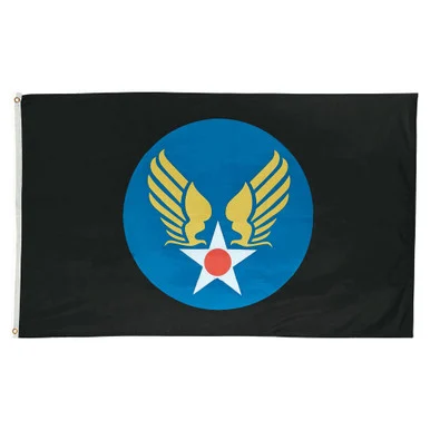 Hap Arnold Wings Black Flag - Ruffin Flag Company