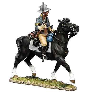 Confederate Cavalry Corporal Holding Carbine 1/30 Figure - King and Country