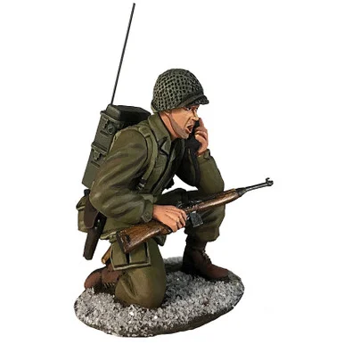 101st Airborne - Kneeling with SCR300 Radio 1/30 Figure