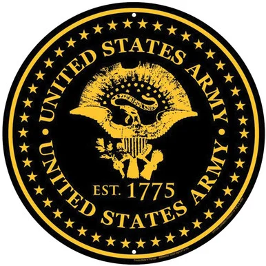 Military Round Sign Army - Signs 4 Fun