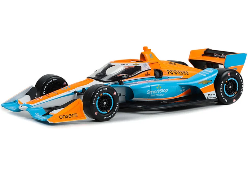 Dallara IndyCar #6 Felix Rosenqvist / Arrow McLaren, SmartStop Self Storage (Road Course Configuration) "NTT IndyCar Series" 1/18 Diecast Model Car by Greenlight - Indy Car Models