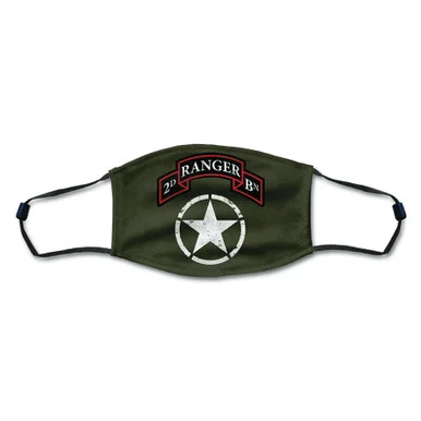 2nd Ranger Battalion Army Star Facemask - Vintage Sign Co.