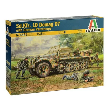 Sd. Kfz. 10 Demag D7 with German Paratroopers 1/35 Kit - Italeri