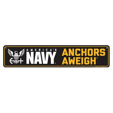 Metal Street Sign - Navy