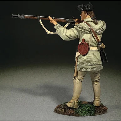 Continental Line in Hunting Shirt Firing - William Britain