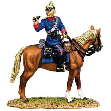 Mounted Prussian Line Infantry Officer 1/30 Figure - King and Country