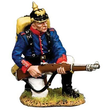 Prussian Line Infantry Kneeling Ready 1/30 Figure - King and Country