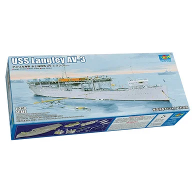USS Langley AV3 Aircraft Carrier 1/350 Kit - Trumpeter