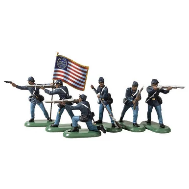 Union U.S.C.T. Infantry 1/32 Plastic Figure Set No. 1 WILLIAM BRITAIN (52101)
