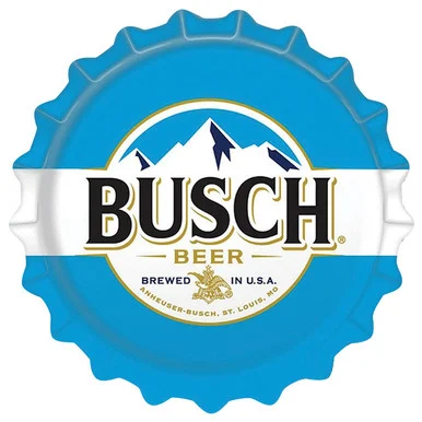 Busch Beer Bottle Cap Sign - Desperate Enterprises