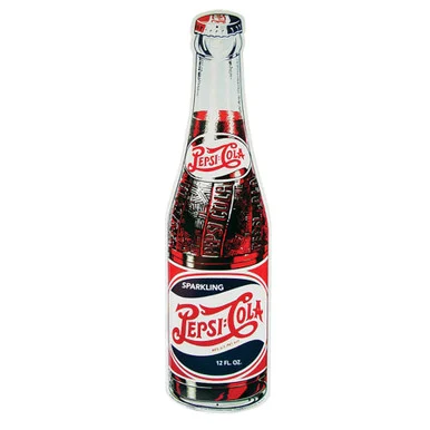 Pepsi Cola Bottle Metal Sign - Signs 4 Fun