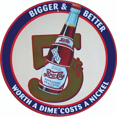 Pepsi Bigger & Better Metal Sign - Signs 4 Fun
