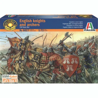 English Knights & Archers 1/72 Plastic Figures - Italeri