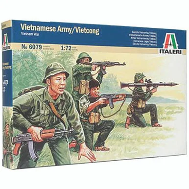 Vietcong Soldiers 1/72 Plastic Figures - Italeri