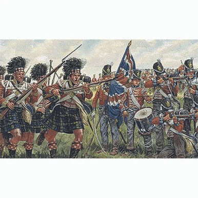 British and Scots Infantry 1/72 Plastic Figures - Italeri