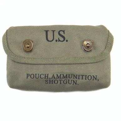 U.S. Canvas Shotgun Shell Ammunition Pouch - World War Supply