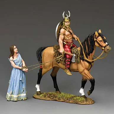 Gallic Chieftan and Roman Captive 1/30 Figure Set - King and Country