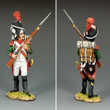 Italian Grenadier Standing Ready 1/30 Figure - King and Country