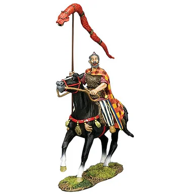 Mounted Chieftain w/The Draco Standard 1/30 Figure - King and Country