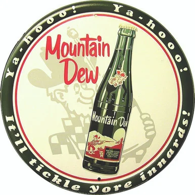 Mountain Dew Bottle Metal Sign - Signs 4 Fun