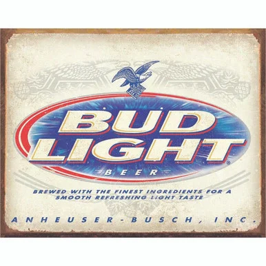 Bud Light Metal Sign - Desperate Enterprises