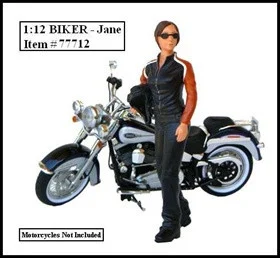 Biker Jane Figure For 1:12 Models by American Diorama - Accessories