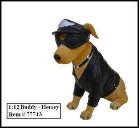 Biker's Dog "Buddy Hersey" Figure For 1:12 Models by American Diorama - Accessories