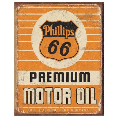 Phillips 66 Premium Oil Metal Sign - Desperate Enterprises