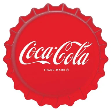 Coke Bottle Cap Metal Sign - Desperate Enterprises