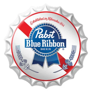 PBR Bottle Cap Metal Sign - Desperate Enterprises