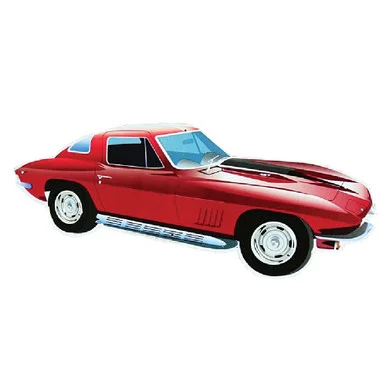 Chevy Corvette Metal Sign - Signs 4 Fun
