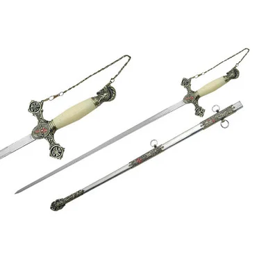 Masonic Knights Templar Sword with Sheath -35"
