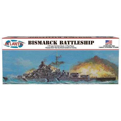 BISMARCK BATTLESHIP 1/618 KIT - Atlantis Models