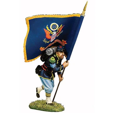 Sergeant w/Regimental Flag 1/30 Figure - King and Country