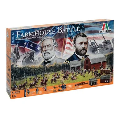 American Civil War Farmhous Battle 1/72 Kit Set - Italeri