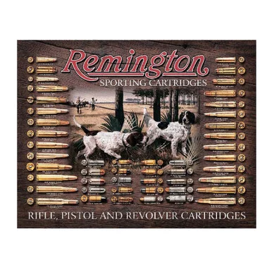 Remington Bullet Board Metal Sign - Desperate Enterprises