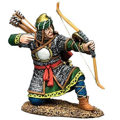KNEELING & FIRE READY SARACEN ARCHER 1/30 FIGURE - King and Country