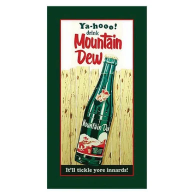 Yahooo, Mountain Dew Metal Sign - Signs 4 Fun