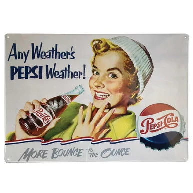 Any Weather Pepsi Metal Sign - Signs 4 Fun