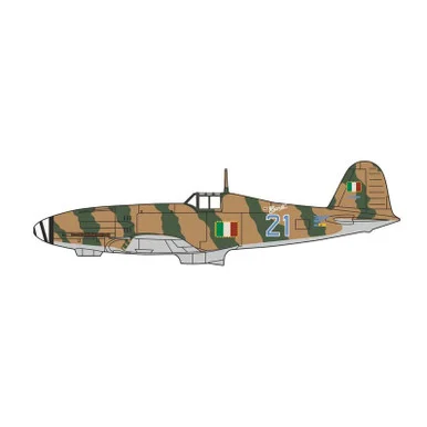 Fiat G.55 Centauro 1/72 Die Cast Model Montefusco-Bonet Squadron, Aeronautica Nazionale Repubblican
