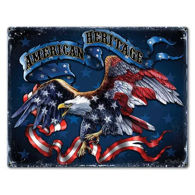 American Heritage 16" x 12" Metal Sign - Vintage Sign Co.