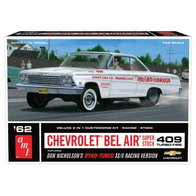 1962 CHEVY BEL AIR SUPER STOCK 1:25 KIT - AMT