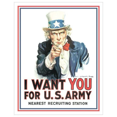 I Want You Metal Sign - Desperate Enterprises