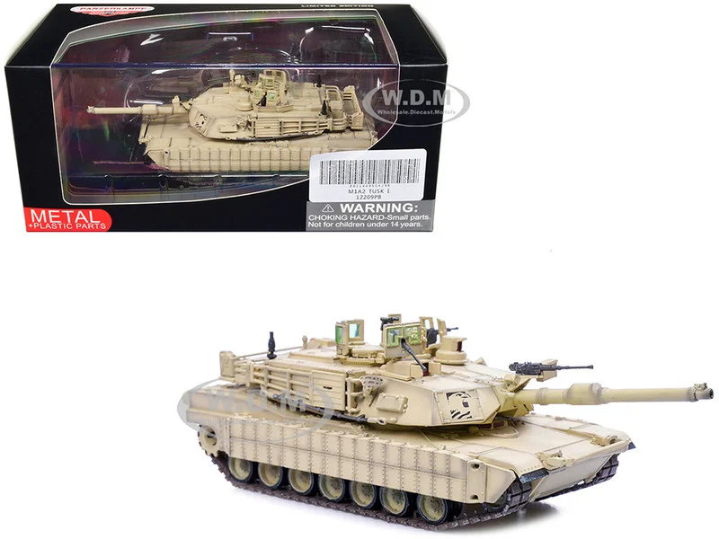 General Dynamics M1A2 Abrams TUSK Tank "US Army 3rd Armored Cavalry Rgt – Iraq" (2011) "Armor Premium" Series 1/72 Diecast Model by Panzerkampf - Military Models