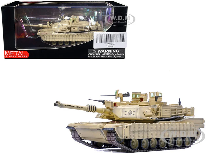 General Dynamics M1A2 Abrams TUSK Tank 1/72 Diecast Model by Panzerkampf - Military Models