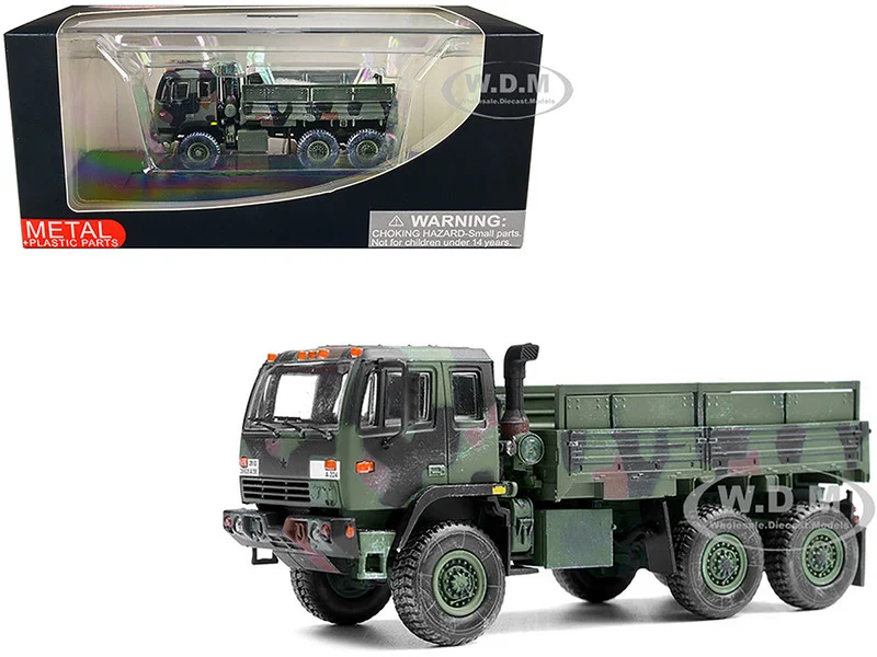 M1083 MTV (Medium Tactical Vehicle) Standard Cargo Truck NATO Camouflage "US Army" "Armor Premium" Series 1/72 Diecast Model by Panzerkampf - Military Models